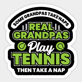 Funny Tennis Grandpa Grandfather Gift Sticker